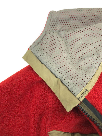 【現状渡し品】【メンズ】 FLEECE JACKET フリースジャケット ライトアウター 146-230512-mo-16-tag サイズ：XL カラー：レッド 万代Net店