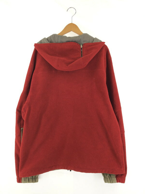 【現状渡し品】【メンズ】 FLEECE JACKET フリースジャケット ライトアウター 146-230512-mo-16-tag サイズ：XL カラー：レッド 万代Net店