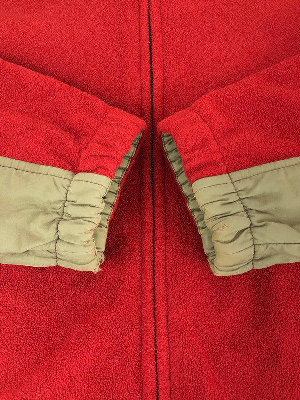 【現状渡し品】【メンズ】 FLEECE JACKET フリースジャケット ライトアウター 146-230512-mo-16-tag サイズ：XL カラー：レッド 万代Net店