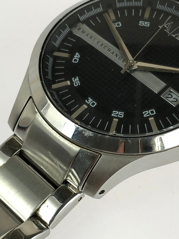 【現状渡し品】【メンズ】 ARMANI EXCHANGE アルマーニエクスチェンジ  HAMPTON AX2103 ハンプトン クォーツ 腕時計 198-240502-kk-2-tag カラー：シルバー 万代Net店