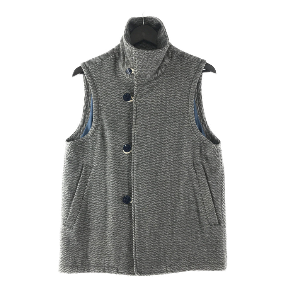 【中古品】【メンズ】 ARVOR MAREE アルボーマレー HERRINGBONE WOOL VEST ヘリンボーン ウール ベスト ライトアウター 144-220629-mo-07-tag サイズ：1 カラー：グレー 万代Net店