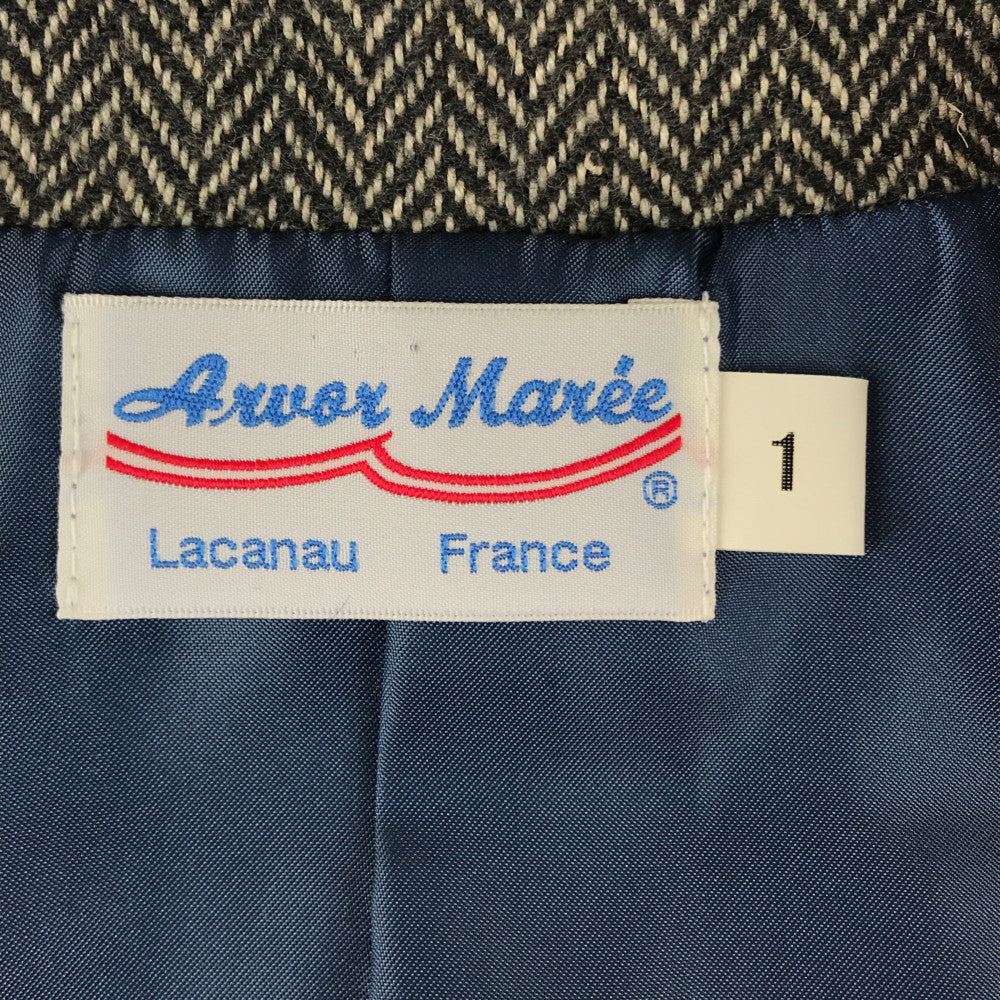 【中古品】【メンズ】 ARVOR MAREE アルボーマレー HERRINGBONE WOOL VEST ヘリンボーン ウール ベスト ライトアウター 144-220629-mo-07-tag サイズ：1 カラー：グレー 万代Net店