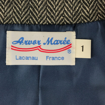 【中古品】【メンズ】 ARVOR MAREE アルボーマレー HERRINGBONE WOOL VEST ヘリンボーン ウール ベスト ライトアウター 144-220629-mo-07-tag サイズ：1 カラー：グレー 万代Net店