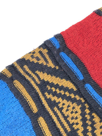 【現状渡し品】【メンズ】 ADINO LANDO アディーノランド WOOL ACRYLIC 3D KNIT SWEATER ウール アクリル 3Dニット セーター 147-230820-kk-04-tag サイズ：L カラー：マルチカラー 万代Net店