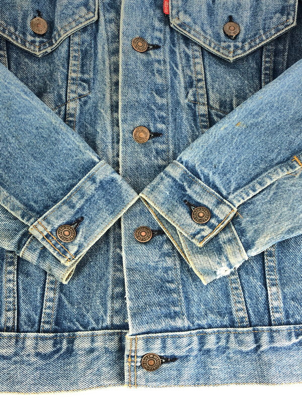 【現状渡し品】【メンズ】 Levi's リーバイス 70'S 80'S 4th DENIM JACKET 70505 4TH デニムジャケット ライトアウター スモールe ボタン裏刻印1 146-231220-kk-14-tag サイズ：表記なし カラー：ライトインディゴ 万代Net店