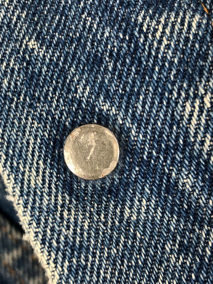 【現状渡し品】【メンズ】 Levi's リーバイス 70'S 80'S 4th DENIM JACKET 70505 4TH デニムジャケット ライトアウター スモールe ボタン裏刻印1 146-231220-kk-14-tag サイズ：表記なし カラー：ライトインディゴ 万代Net店