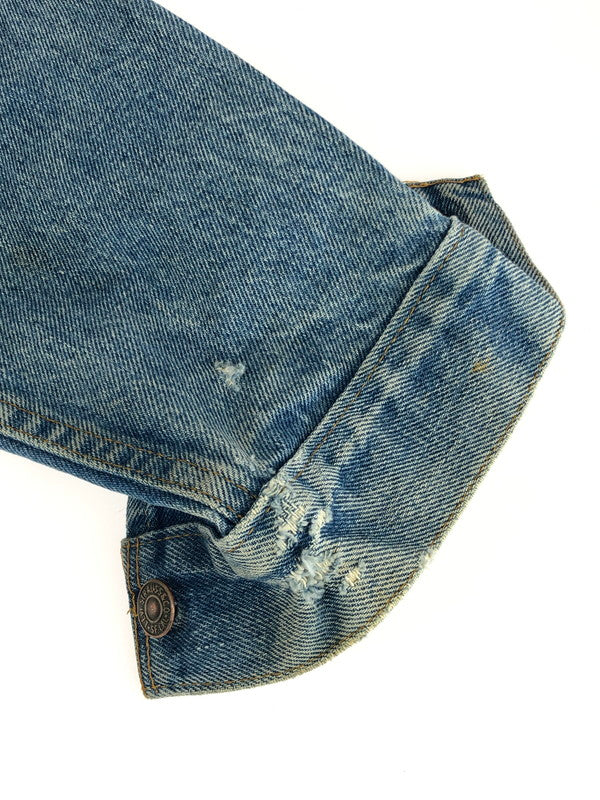 【現状渡し品】【メンズ】 Levi's リーバイス 70'S 80'S 4th DENIM JACKET 70505 4TH デニムジャケット ライトアウター スモールe ボタン裏刻印1 146-231220-kk-14-tag サイズ：表記なし カラー：ライトインディゴ 万代Net店