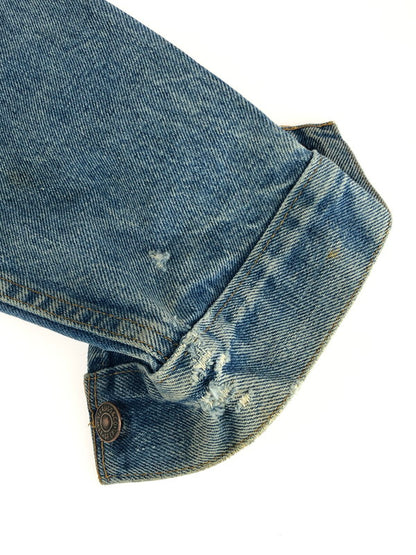 【現状渡し品】【メンズ】 Levi's リーバイス 70'S 80'S 4th DENIM JACKET 70505 4TH デニムジャケット ライトアウター スモールe ボタン裏刻印1 146-231220-kk-14-tag サイズ：表記なし カラー：ライトインディゴ 万代Net店