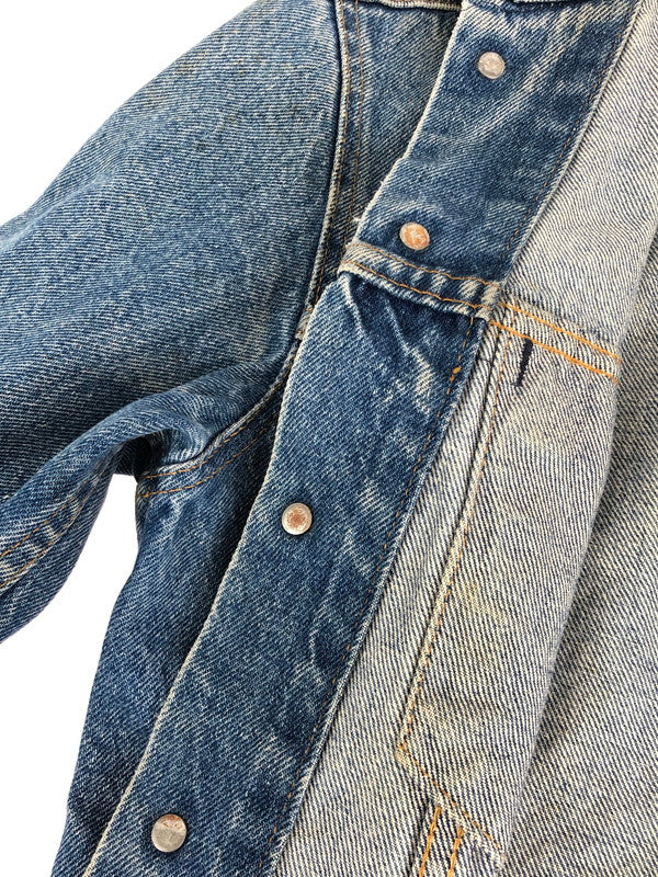 【現状渡し品】【メンズ】 Levi's リーバイス 70'S 80'S 4th DENIM JACKET 70505 4TH デニムジャケット ライトアウター スモールe ボタン裏刻印1 146-231220-kk-14-tag サイズ：表記なし カラー：ライトインディゴ 万代Net店