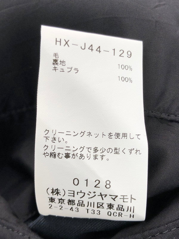 【中古品】【メンズ】 Yohji Yamamoto POUR HOMME ヨウジヤマモトプールオム WOOL GABARDINE FRONT LAYERED JACKET HX-J44-129 ウールギャバジンフロントレイヤードジャケット アウター 140-250112-mo-12-tag サイズ：2 カラー：ブラック 万代Net店