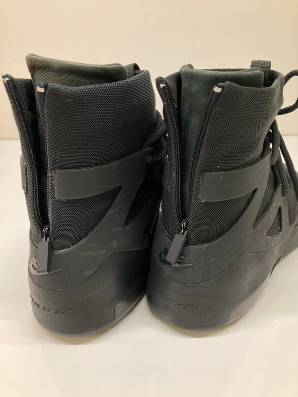 【現状渡し品】【メンズ】 NIKE ナイキ × FEAR OF GOD フィアーオブゴッド 別注 コラボ AIR FEAR OF GOD 1 TRIPLE BLACK AR4237-005 エアフィアーオブゴッド1 スニーカー 靴 160-260718-kk-07-hon カラー：OFF NOIR/OFF NOIR 万代Net店
