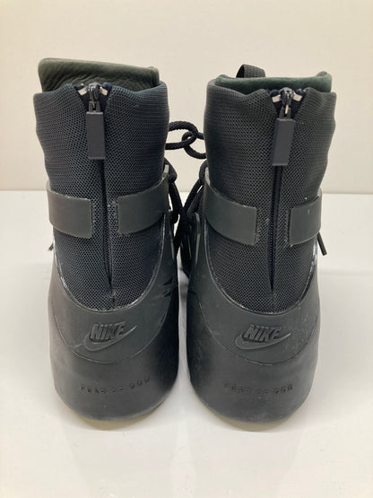 【現状渡し品】【メンズ】 NIKE ナイキ × FEAR OF GOD フィアーオブゴッド 別注 コラボ AIR FEAR OF GOD 1 TRIPLE BLACK AR4237-005 エアフィアーオブゴッド1 スニーカー 靴 160-260718-kk-07-hon カラー：OFF NOIR/OFF NOIR 万代Net店