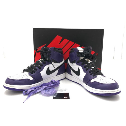 【中古品】【メンズ】 NIKE ナイキ AIR JORDAN 1 RETRO HIGH OG COURT PURPLE 555088-500 エアジョーダン 1 レトロ ハイ オリジナル コートパープル スニーカー 靴 160-240215-kk-02-tag サイズ：29cm US 11 カラー：COURT PURPLE/BLACK-WHITE 万代Net店