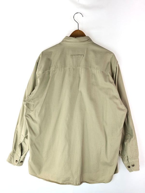 【中古品】【メンズ】 WOOLRICH ウールリッチ BUTTON DOWN SHIRT ボタンダウンシャツ 長袖 トップス 144-240707-mo-12-tag サイズ：L カラー：ベージュ 万代Net店