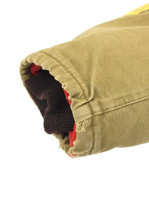 【現状渡し品】【メンズ】 NKNOWN VINTAGE HOODED PATCHWORK JACKET ヴィンテージ フーデッド パッチワークジャケット アウター ピンロックジッパー 146-240226-kk-28-tag サイズ：表記なし カラー：ベージュ 万代Net店