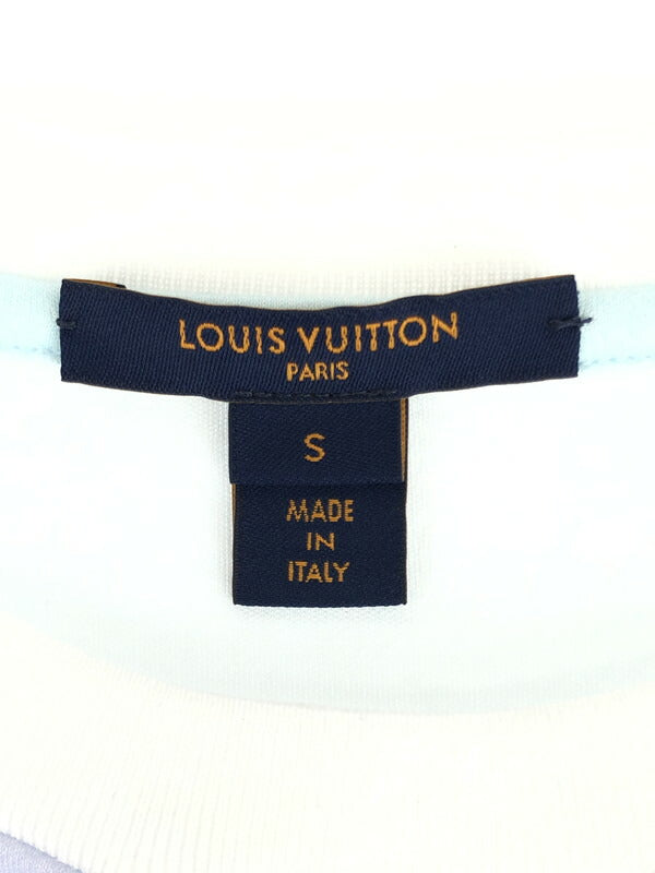 【中古品】【レディース】 LOUIS VUITTON ルイ・ヴィトン グラディエントLVサークル チェーン Tシャツ RW222J N57 FNTS22 半袖Tシャツ 141-230915-kk-12-tag サイズ：S カラー：マルチカラー 万代Net店