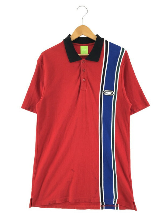 【現状渡し品】【メンズ】 HUF ハフ MONACO S/S POLO SHIRT KN00345 モナコ ショートスリーブ ポロシャツ 半袖シャツ 142-230701-kk-09-tag サイズ：M カラー：レッド系 万代Net店