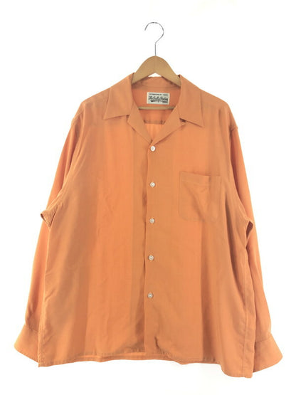 【現状渡し品】【メンズ】 WACKO MARIA ワコマリア 23NEW YEARS SPECIAL 50'S OPEN COLLAR SHIRT GUILTY PARTIES オープンカラーシャツ 長袖シャツ 142-230626-kk-05-tag サイズ：L カラー：オレンジ 万代Net店