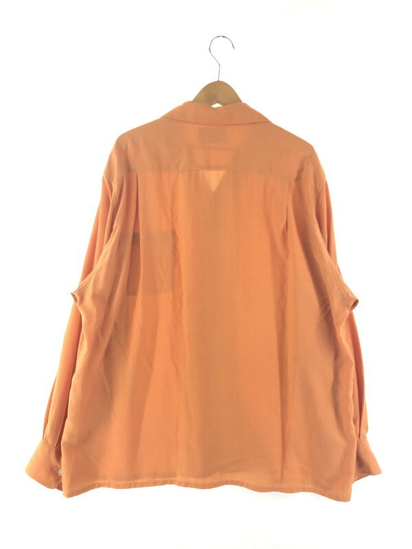 【現状渡し品】【メンズ】 WACKO MARIA ワコマリア 23NEW YEARS SPECIAL 50'S OPEN COLLAR SHIRT GUILTY PARTIES オープンカラーシャツ 長袖シャツ 142-230626-kk-05-tag サイズ：L カラー：オレンジ 万代Net店