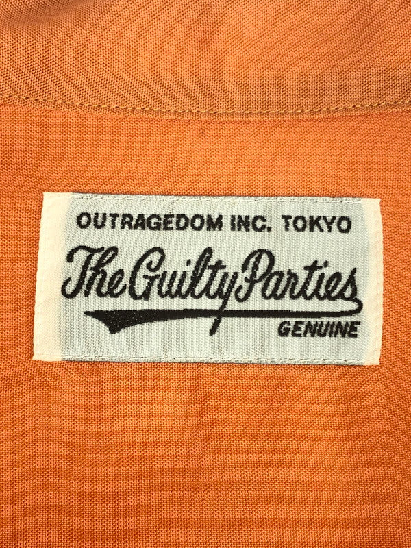【現状渡し品】【メンズ】 WACKO MARIA ワコマリア 23NEW YEARS SPECIAL 50'S OPEN COLLAR SHIRT GUILTY PARTIES オープンカラーシャツ 長袖シャツ 142-230626-kk-05-tag サイズ：L カラー：オレンジ 万代Net店