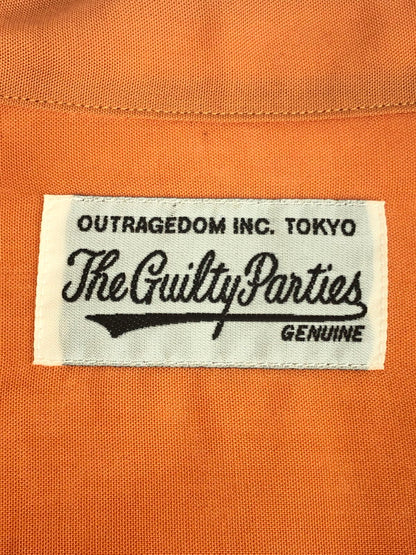 【現状渡し品】【メンズ】 WACKO MARIA ワコマリア 23NEW YEARS SPECIAL 50'S OPEN COLLAR SHIRT GUILTY PARTIES オープンカラーシャツ 長袖シャツ 142-230626-kk-05-tag サイズ：L カラー：オレンジ 万代Net店