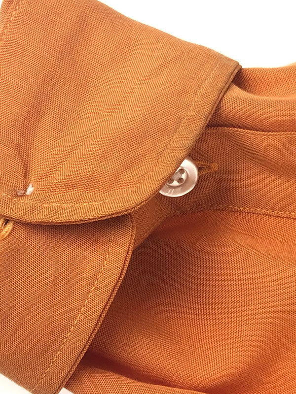 【現状渡し品】【メンズ】 WACKO MARIA ワコマリア 23NEW YEARS SPECIAL 50'S OPEN COLLAR SHIRT GUILTY PARTIES オープンカラーシャツ 長袖シャツ 142-230626-kk-05-tag サイズ：L カラー：オレンジ 万代Net店
