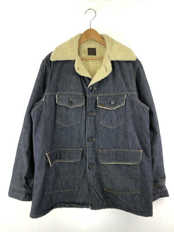 【現状渡し品】【メンズ】 ROEBUCKS by Sears DENIM BOA JACKET ローバックス バイ シアーズ デニムボアジャケット アウター 146-240128-kk-15-tag サイズ：42 カラー：インディゴ 万代Net店