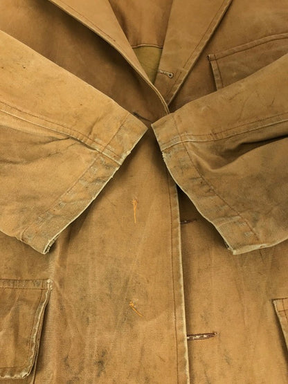 【現状渡し品】【メンズ】 SHANTRIX シャントリックス OTTON CANVAS HUNTING JACKET FRENCH VINTAGE コットンキャンバス ハンティングジャケット フレンチヴィンテージ アウター 146-240317-mo-25-tag サイズ：表記なし カラー：ブラウン 万代Net店