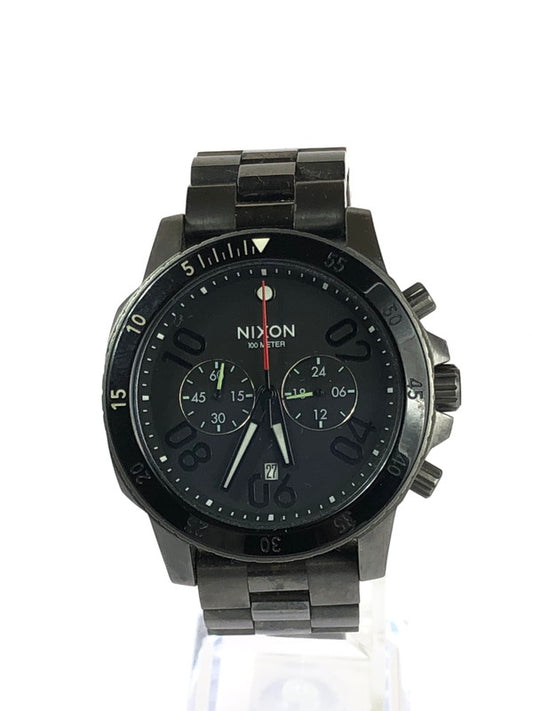 【中古品】【メンズ】 NIXON ニクソン THE RANGER CHRONO A5491531 ザ レンジャークロノ クォーツ 腕時計 198-240502-kk-1-tag カラー：ブラック/ガンメタル 万代Net店
