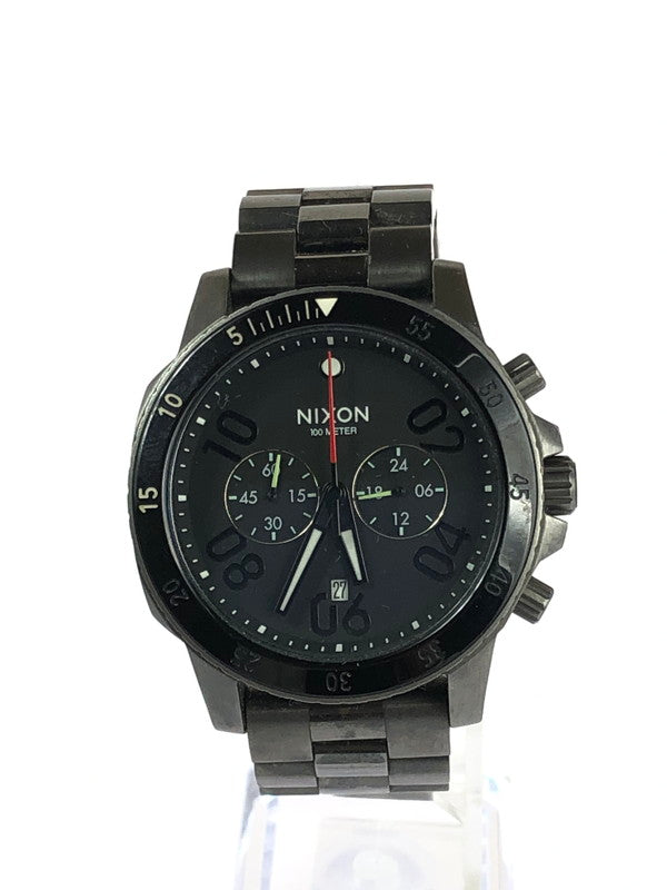 【中古品】【メンズ】 NIXON ニクソン  THE RANGER CHRONO A5491531 ザ レンジャークロノ クォーツ 腕時計 198-240502-kk-1-tag カラー：ブラック/ガンメタル 万代Net店