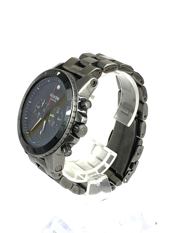 【中古品】【メンズ】 NIXON ニクソン  THE RANGER CHRONO A5491531 ザ レンジャークロノ クォーツ 腕時計 198-240502-kk-1-tag カラー：ブラック/ガンメタル 万代Net店