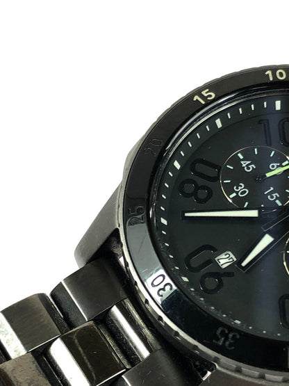 【中古品】【メンズ】 NIXON ニクソン  THE RANGER CHRONO A5491531 ザ レンジャークロノ クォーツ 腕時計 198-240502-kk-1-tag カラー：ブラック/ガンメタル 万代Net店