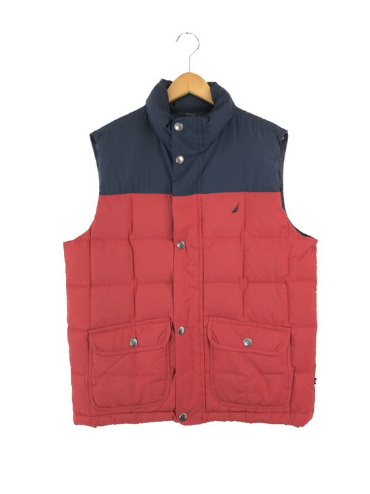 【中古品】【メンズ】 NAUTICA ノーティカ 90's DOWN VEST 90年代 ダウンベスト ライトアウター ヴィンテージ 146-230820-kk-01-tag サイズ：M カラー：レッド 万代Net店