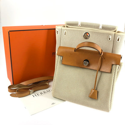 【中古品】【レディース】 HERMES エルメス エールバッグPM 2WAY ショルダーバッグ ハンドバッグ レザー トワルGM 180-260419-sy-03-otoh カラー：ベージュ系 万代Net店