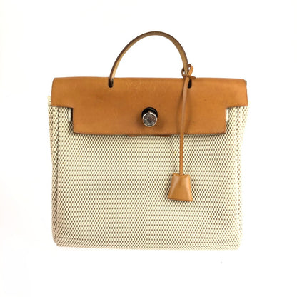 【中古品】【レディース】 HERMES エルメス エールバッグPM 2WAY ショルダーバッグ ハンドバッグ レザー トワルGM 180-260419-sy-03-otoh カラー：ベージュ系 万代Net店
