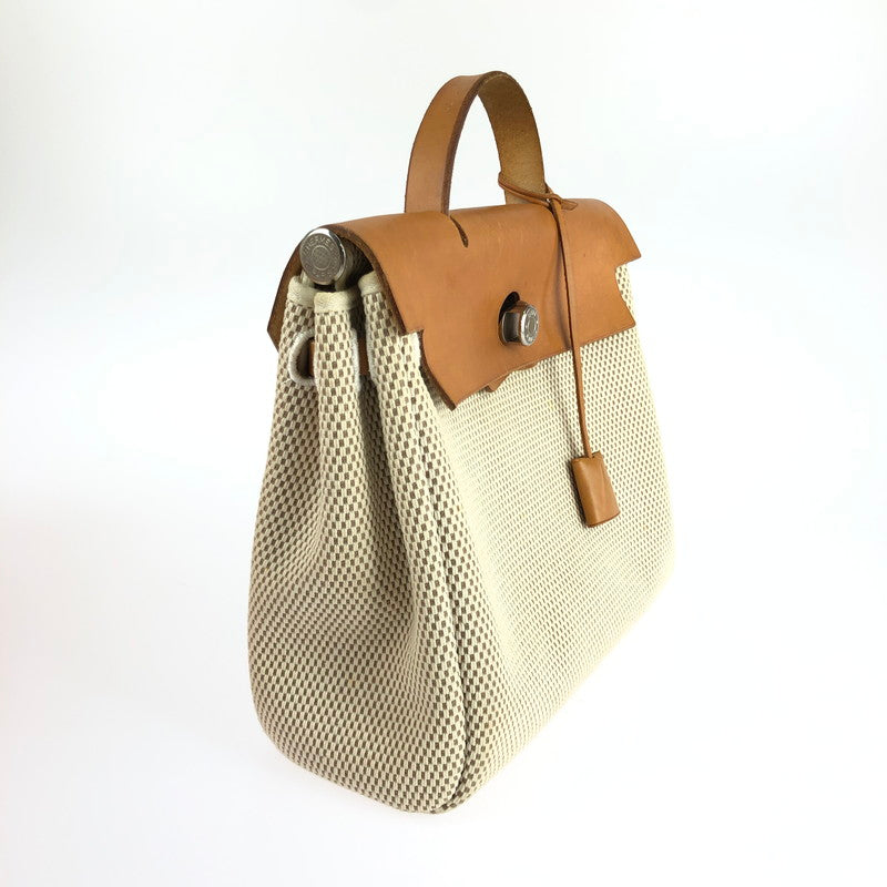 【中古品】【レディース】 HERMES エルメス エールバッグPM 2WAY ショルダーバッグ ハンドバッグ レザー トワルGM 180-260419-sy-03-otoh カラー：ベージュ系 万代Net店