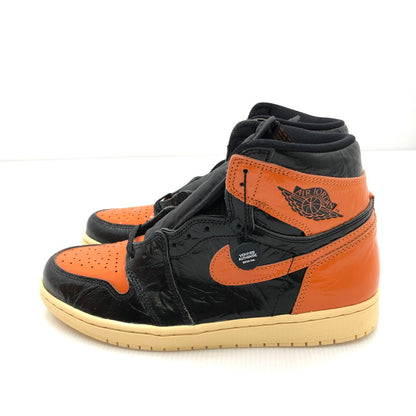 【中古美品】【メンズ】 NIKE ナイキ AIR JORDAN 1 HIGH SHATTERED BACKBOARD 3.0 555088-028 エアジョーダン 1 レトロ ハイ OG シャッタードバックボード 3.0 スニーカー 靴 160-240807-hi-3-tag サイズ：27cm US 9 カラー：BLACK/STARFISH-PALE 万代Net店