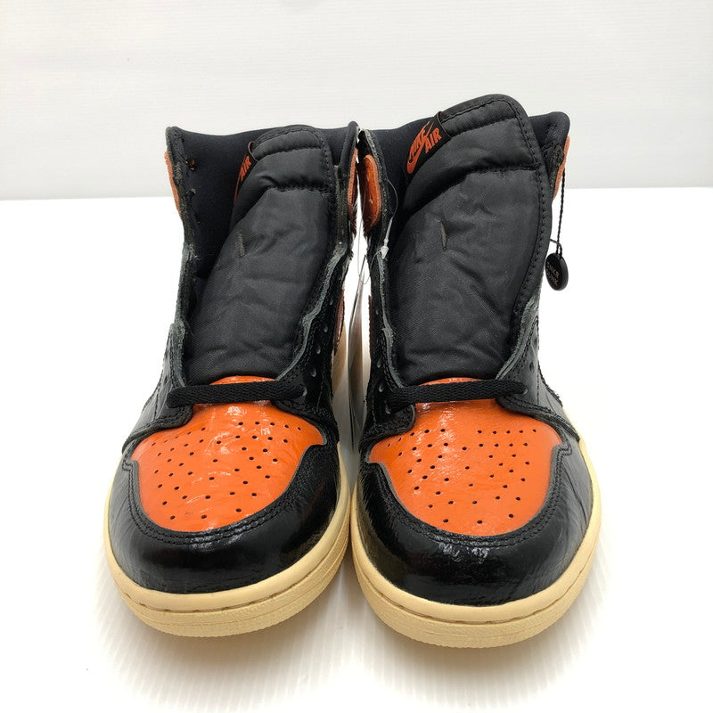 【中古美品】【メンズ】 NIKE ナイキ AIR JORDAN 1 HIGH SHATTERED BACKBOARD 3.0 555088-028 エアジョーダン 1 レトロ ハイ OG シャッタードバックボード 3.0 スニーカー 靴 160-240807-hi-3-tag サイズ：27cm US 9 カラー：BLACK/STARFISH-PALE 万代Net店