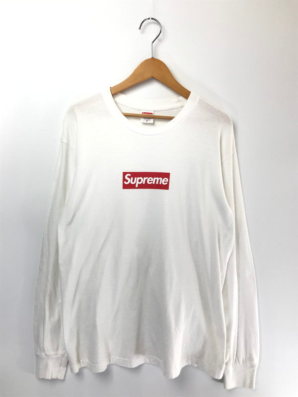 【中古品】【メンズ】 SUPREME シュプリーム BOX LOGO L/S TEE ボックス ロゴ ロングスリーブ Tシャツ 長袖Tシャツ トップス 149-260701-rt-07-tag サイズ：M カラー：ホワイト 万代Net店