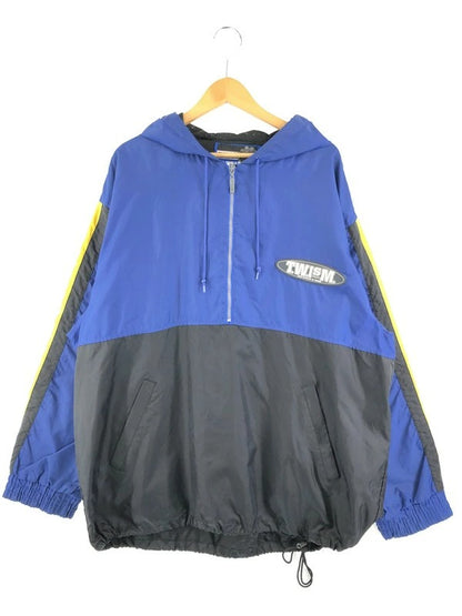 【中古品】【メンズ】 T.W.ISM トゥイズム HALF ZIP NYLON JACKET ハーフジップナイロンジャケット アウター 146-230730-mo-05-tag サイズ：L カラー：ブルー 万代Net店