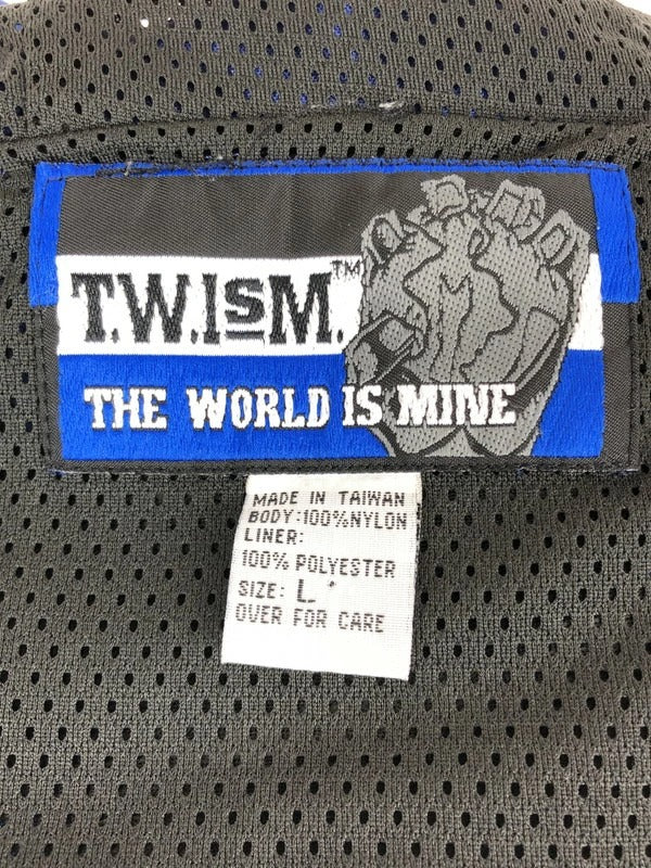 【中古品】【メンズ】 T.W.ISM トゥイズム HALF ZIP NYLON JACKET ハーフジップナイロンジャケット アウター 146-230730-mo-05-tag サイズ：L カラー：ブルー 万代Net店