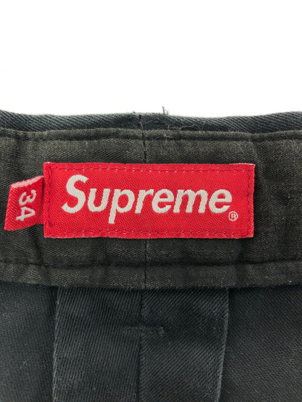 【中古品】【メンズ】 SUPREME シュプリーム 20FW PIN UP CHINO PANT ピン アップ チノパンツ ボトムス 149-260513-na-02-tagh サイズ：34 カラー：ブラック 万代Net店