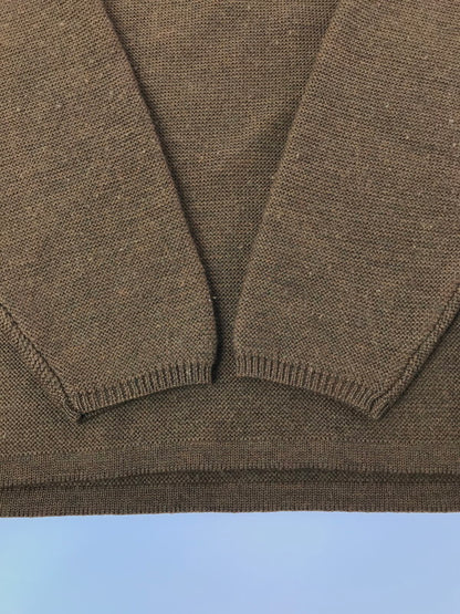 【中古品】【メンズ】 ITTY－BITTY イッティビッティ KNIT PLO 3 ニット ポロ 3 トップス 141-260825-rt-06-tagh サイズ：XL カラー：ブラウン 万代Net店