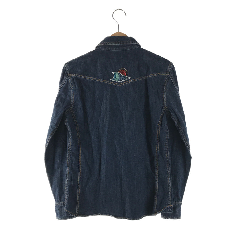 【現状渡し品】【メンズ】 24KARATSトゥエンティーフォーカラッツ SURF L/S DENIM WESTERN SHIRT 321063 サーフ デニムウエスタンシャツ 長袖シャツ 142-230203-mo-03-tag サイズ：S カラー：インディゴ 万代Net店