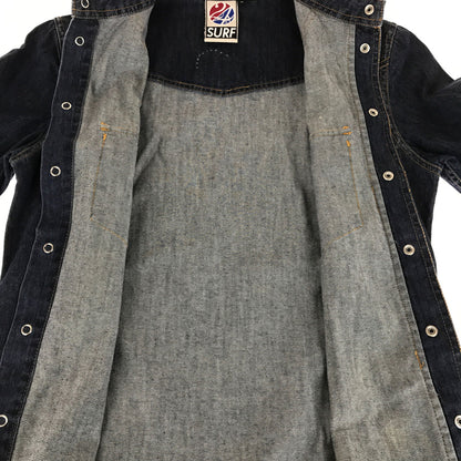 【現状渡し品】【メンズ】 24KARATSトゥエンティーフォーカラッツ SURF L/S DENIM WESTERN SHIRT 321063 サーフ デニムウエスタンシャツ 長袖シャツ 142-230203-mo-03-tag サイズ：S カラー：インディゴ 万代Net店