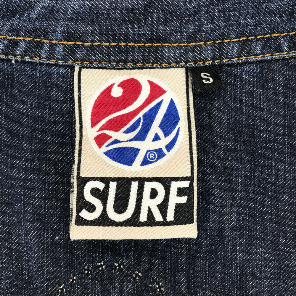 【現状渡し品】【メンズ】 24KARATSトゥエンティーフォーカラッツ SURF L/S DENIM WESTERN SHIRT 321063 サーフ デニムウエスタンシャツ 長袖シャツ 142-230203-mo-03-tag サイズ：S カラー：インディゴ 万代Net店