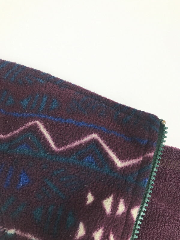 【現状渡し品】【メンズ】 Columbia コロンビア 90'S ZIPUP FLEECE JACKET 90年代 ジップアップ フリースジャケット ライトアウター 144-230728-kk-59-tag サイズ：表記消え 下記参照 カラー：パープル 万代Net店
