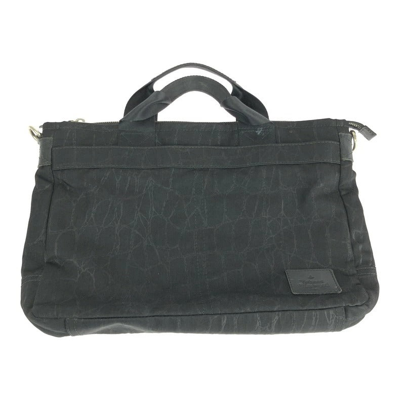 【現状渡し品】【メンズ】 Vivienne Westwood ヴィヴィアンウエストウッド CANVAS 2WAY BRIEF CASE VWM751 キャンバス 2WAY ブリーフケース カバン 180-231227-kk-07-tag カラー：ブラック 万代Net店