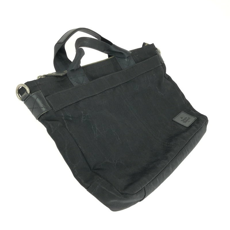 【現状渡し品】【メンズ】 Vivienne Westwood ヴィヴィアンウエストウッド CANVAS 2WAY BRIEF CASE VWM751 キャンバス 2WAY ブリーフケース カバン 180-231227-kk-07-tag カラー：ブラック 万代Net店