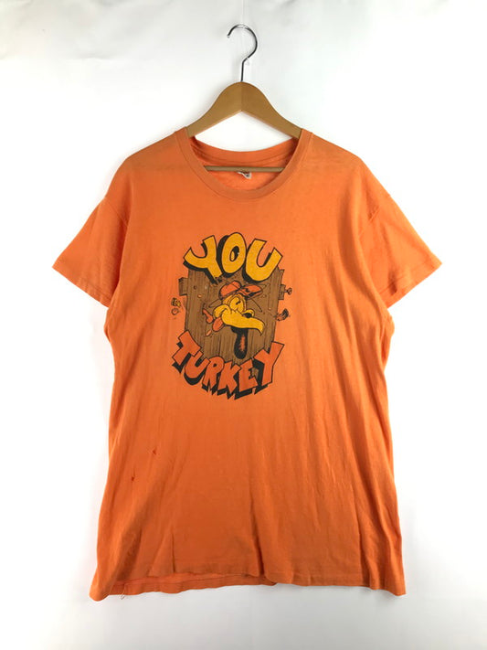 【中古品】 HANES ヘインズ 70’s YOU TURKEY S/S TEE ユー ターキー ティー ショートスリーブTシャツ 半袖Tシャツ トップス 146-250814-rt-06-tag 万代Net店